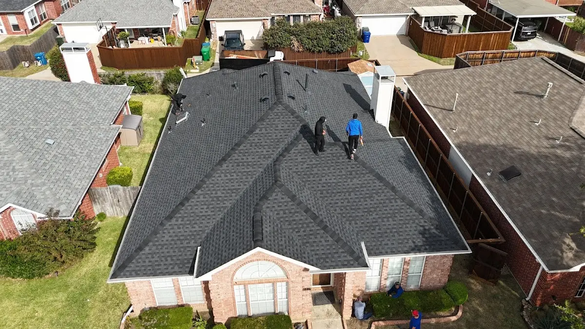 Slate & Tile Roof Repair work in progress on a New Bern property